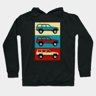 Jeep Cherokee Pop Art ~ Malibu palette Hoodie